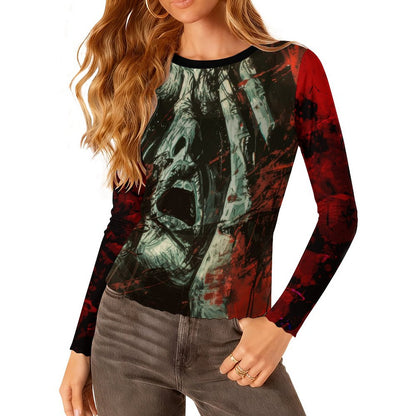 100gsm Long Sleeve Mesh T-Shirt(All-Over Printing)