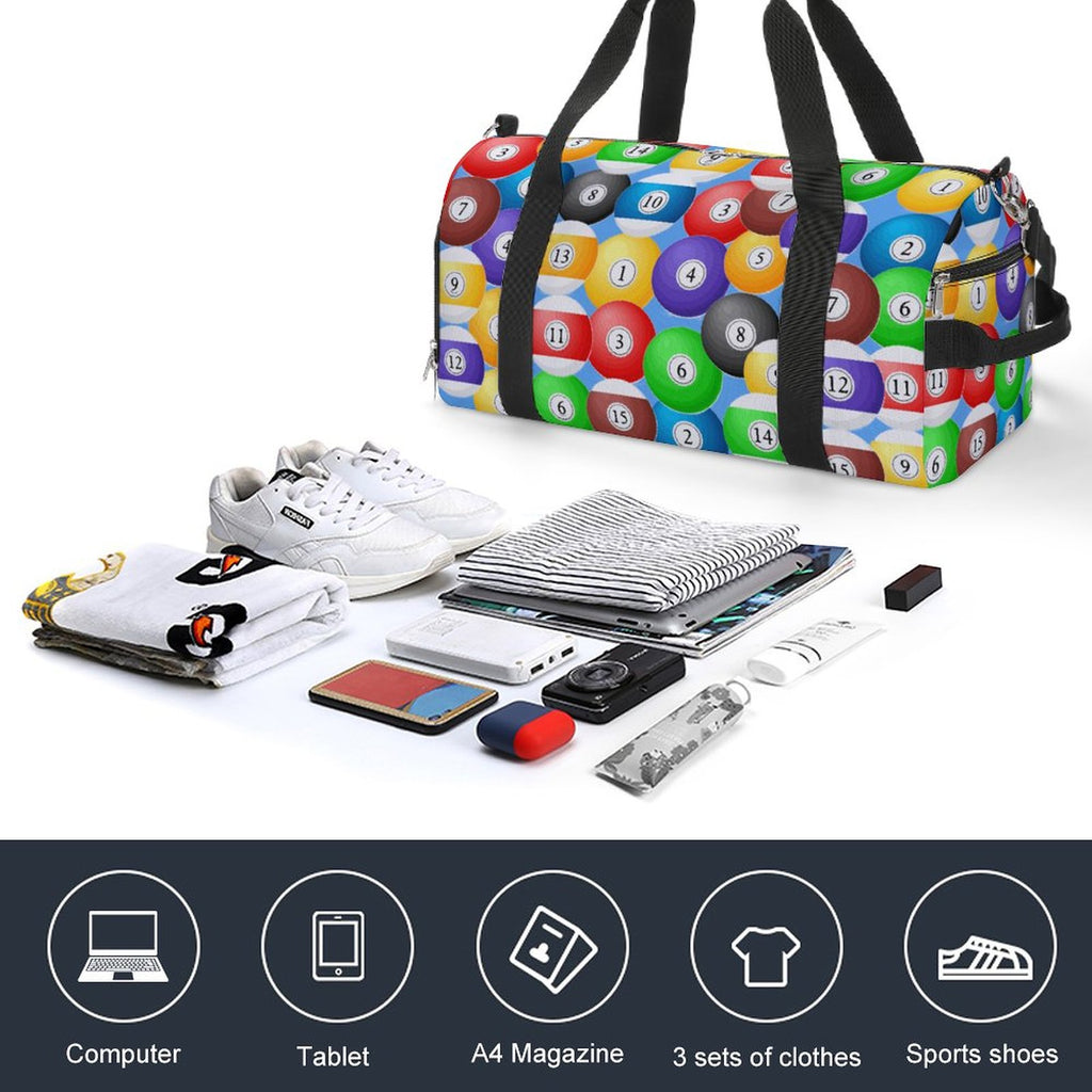 Pool Balls Collection: Gym bag Large Capacity Sports Duffel