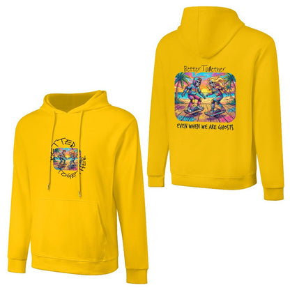 One  Wheel Love.  Cotton Hoodie with Pocket