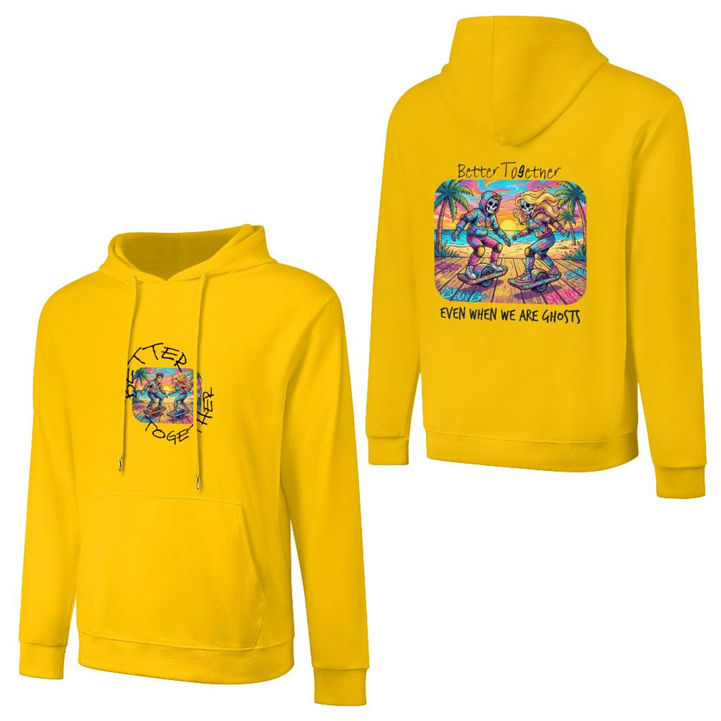 One  Wheel Love.  Cotton Hoodie with Pocket