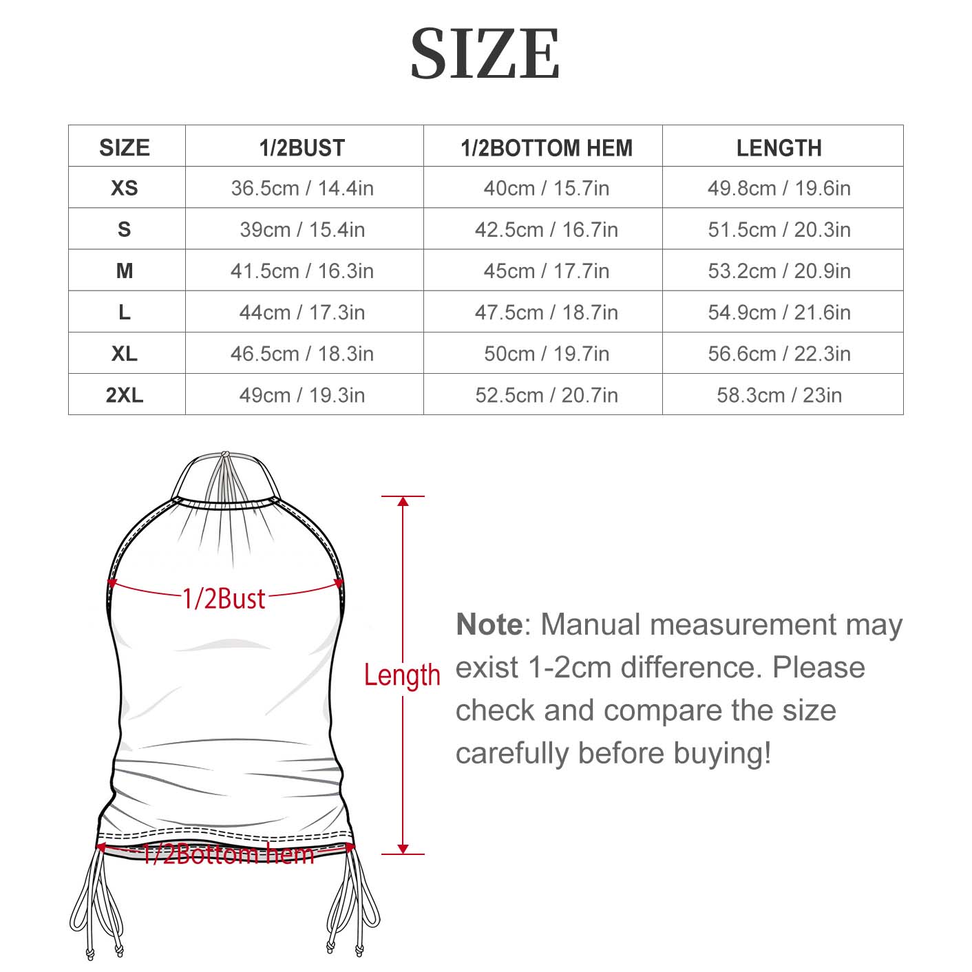 2-Piece Women's Tankini Set with High Neck Halter Top(All-Over Printing)