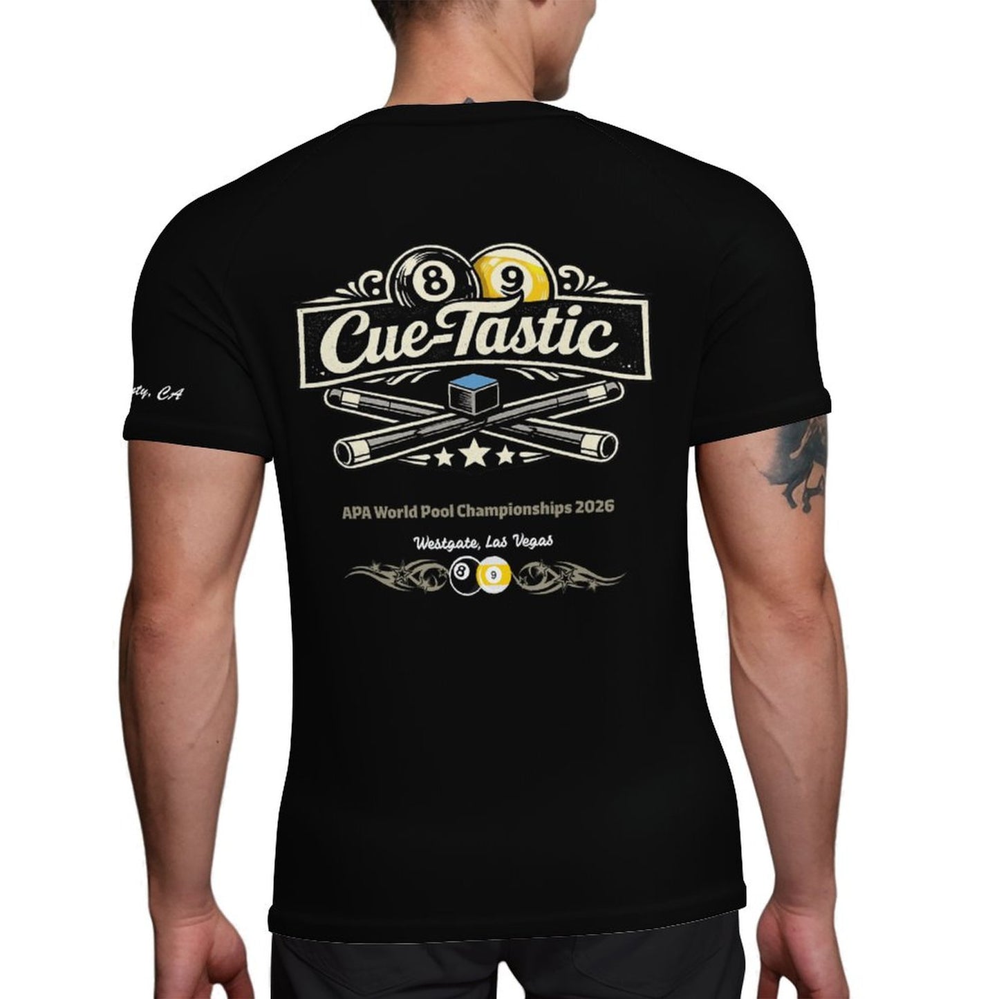 Cue-Tastic Team Shirt - Men's Ice Silk Quick Dry Shirt (No Collar)