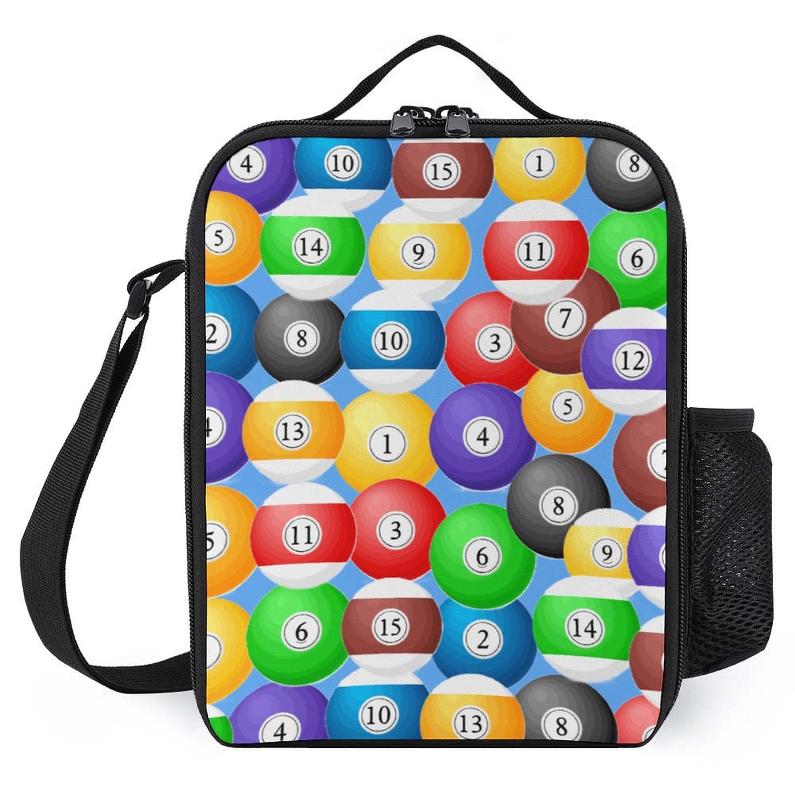 Pool Balls Collection: Insulated Lunch Bag with 600D Polyester