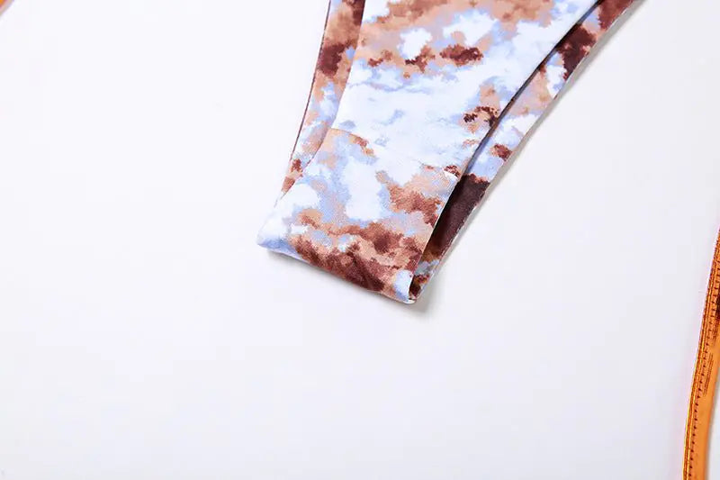 Sunrise Shimmer Skirt Set- bikini with cover