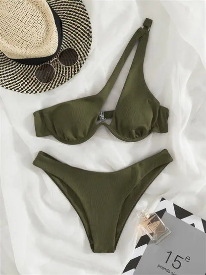 Chic Textured Bikini Set