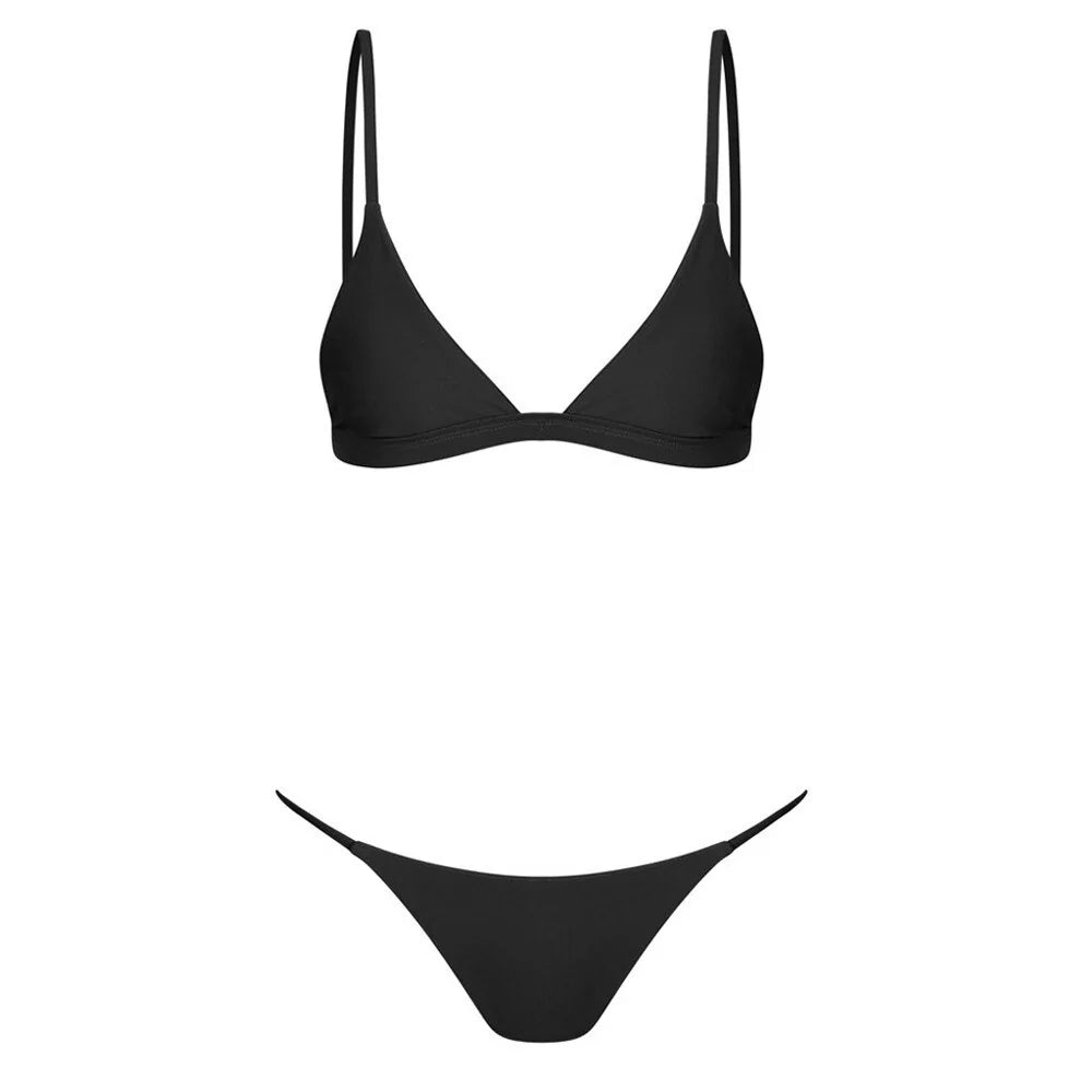 Chic Bandeau Bandage Bikini: Brazilian Push-up Set
