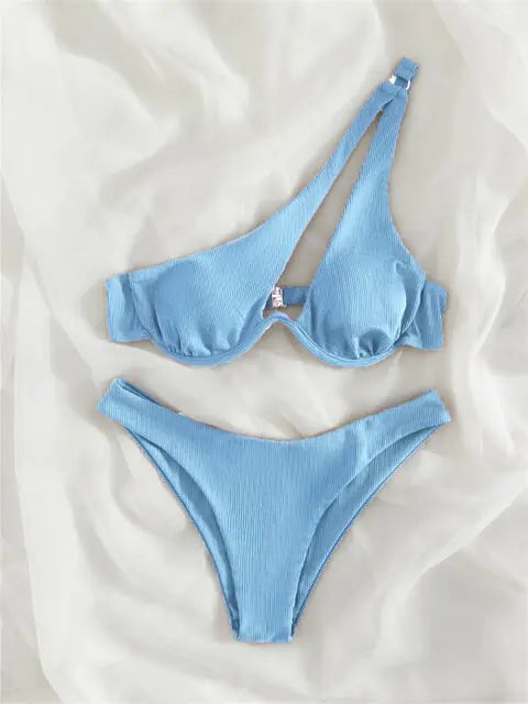 Chic Textured Bikini Set
