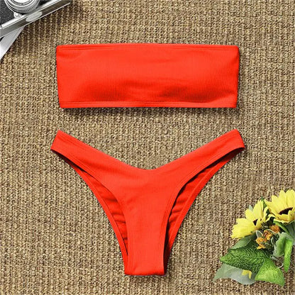 Sexy Strapless Bikini Swimsuit For Women