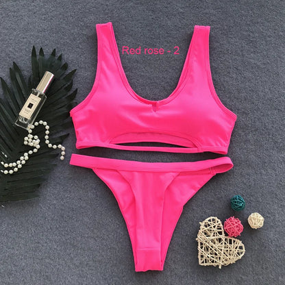 Sexy Bandeau Bikini Swimsuit